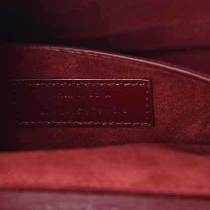 Saint Laurent Calfskin Medium Bellechasse Satchel Burgundy 8 of 12