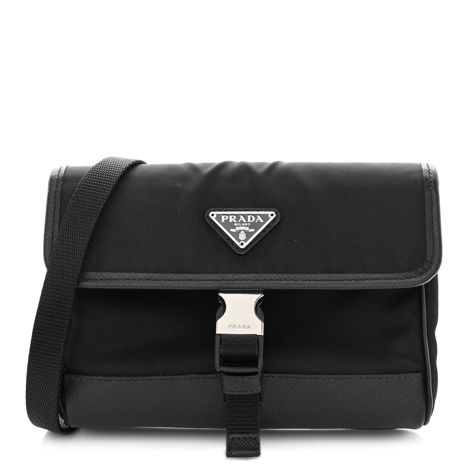 Prada Re-Nylon Saffiano Smartphone Case Crossbody Black 1 of 11