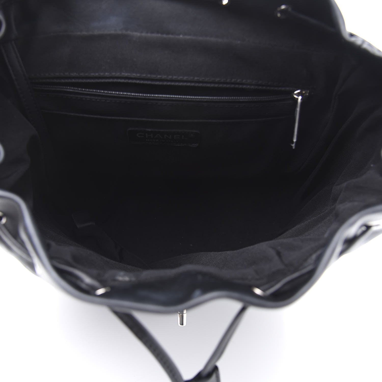 Chanel Calfskin Chevron Quilted Large Urban Spirit Backpack Black 4 of 13