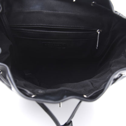 Chanel Calfskin Chevron Quilted Large Urban Spirit Backpack Black 4 of 13