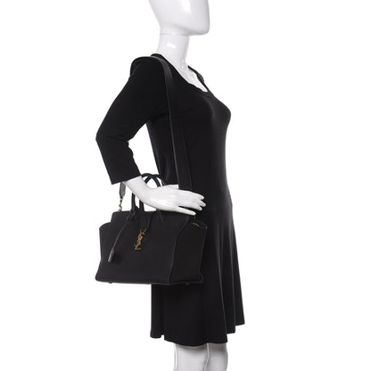 Saint Laurent Calfskin Small Monogram Downtown Cabas Black 2 of 12