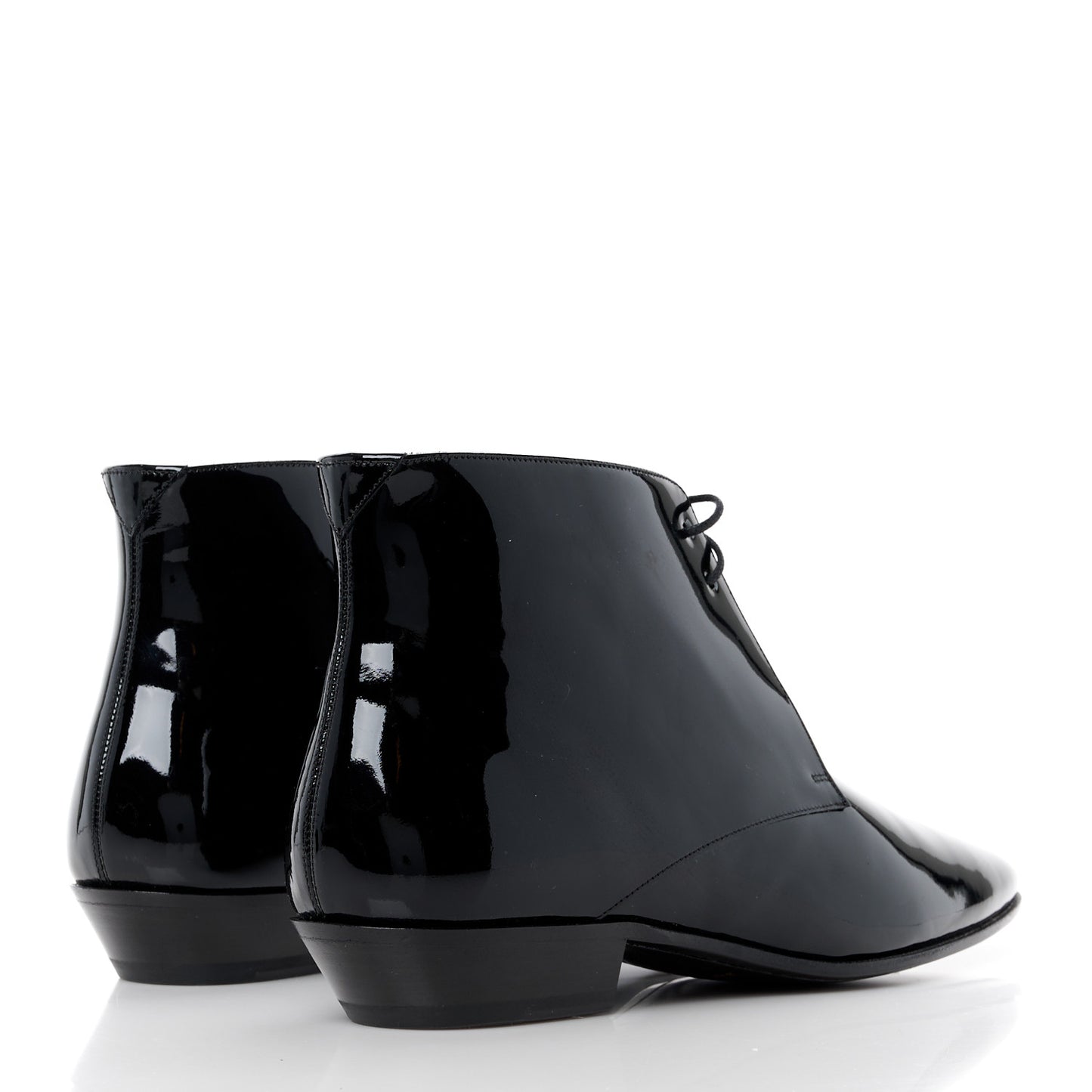 Patent Calfskin Joan Ankle Boots 41 Black
