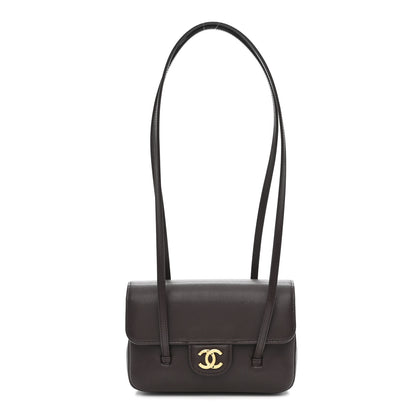 Chanel Shiny Caviar Mini Preppy Coco Shoulder Bag Dark Brown 1 of 11