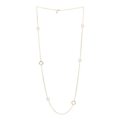David Yurman 18K Yellow Gold Infinity Station Necklace 2 of 3