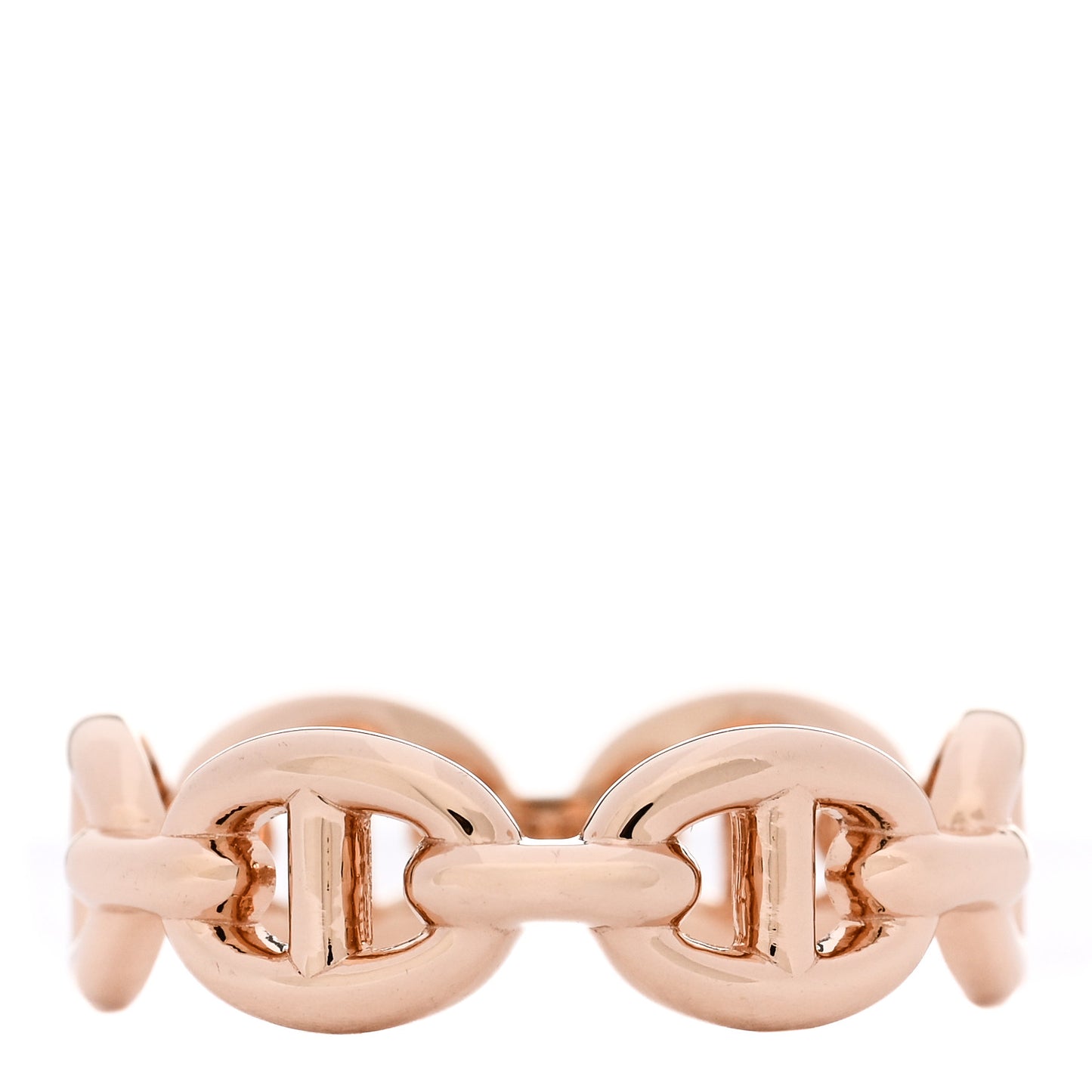 18K Rose Gold PM Chaine D'Ancre Enchainee Ring 49 5