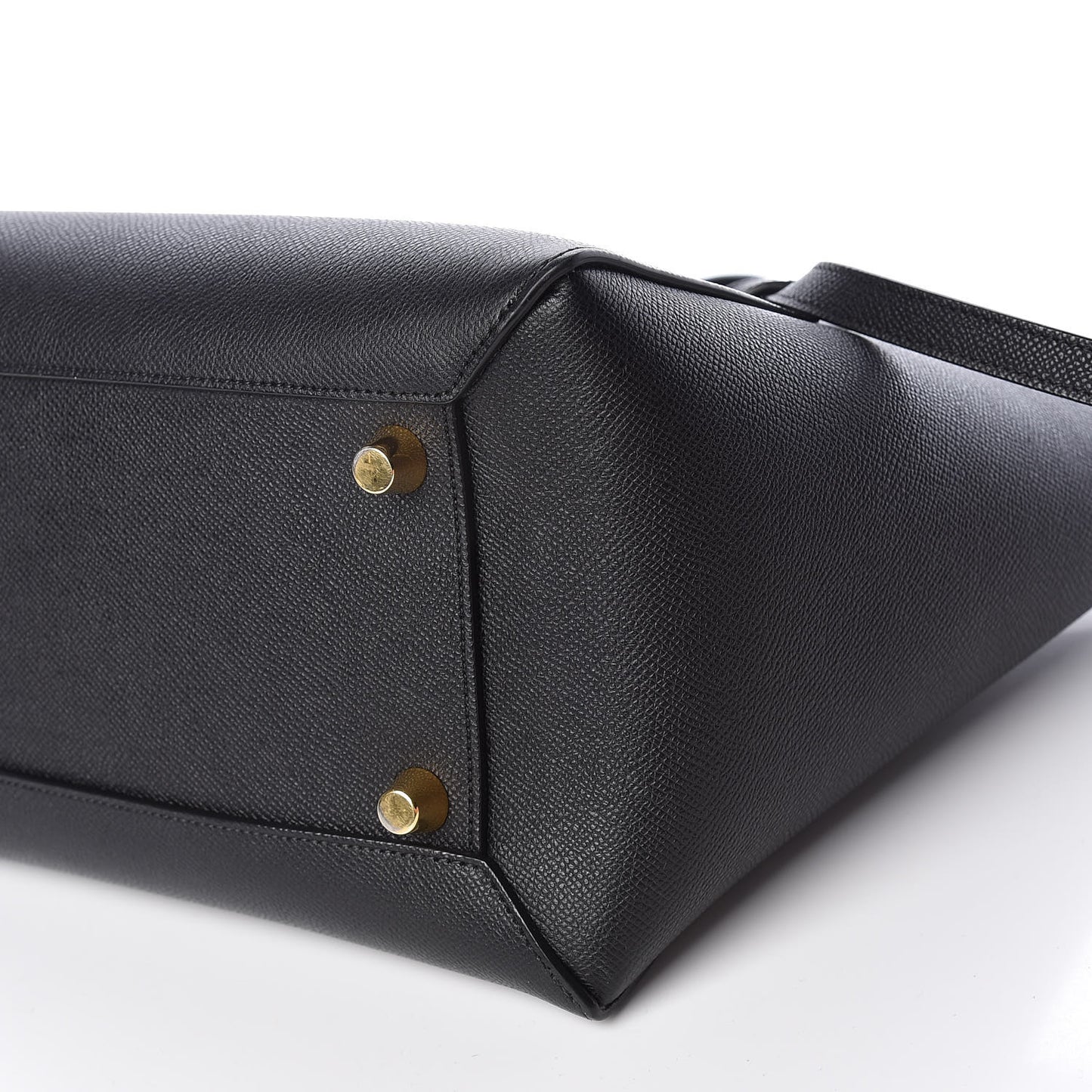 Grained Calfskin Mini Belt Bag Black
