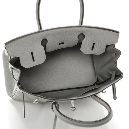 Hermes Togo Birkin 30 Gris Mouette 17 of 24