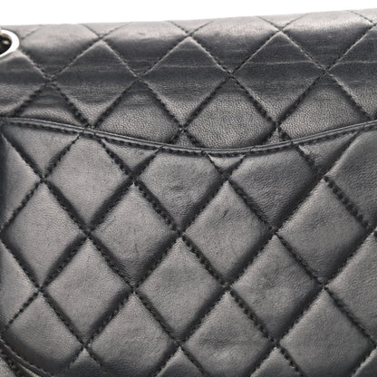 Chanel Lambskin Quilted Medium Double Flap Black 18 of 19