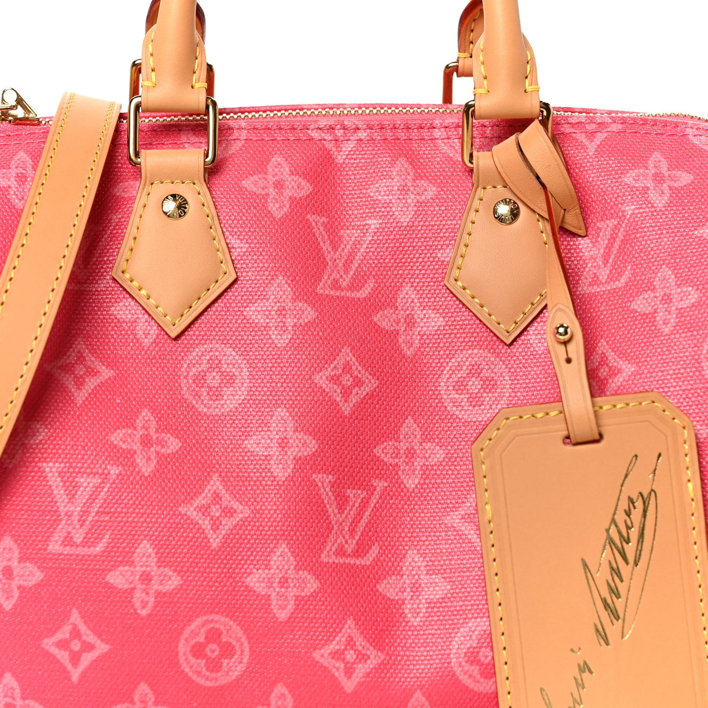 Monogram Origine Speedy Bandouliere 25 Rose Ruban