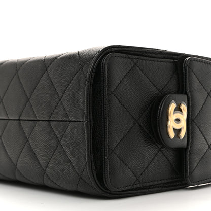 Chanel Caviar Quilted Mini Chanel 25 Handbag Black 10 of 11