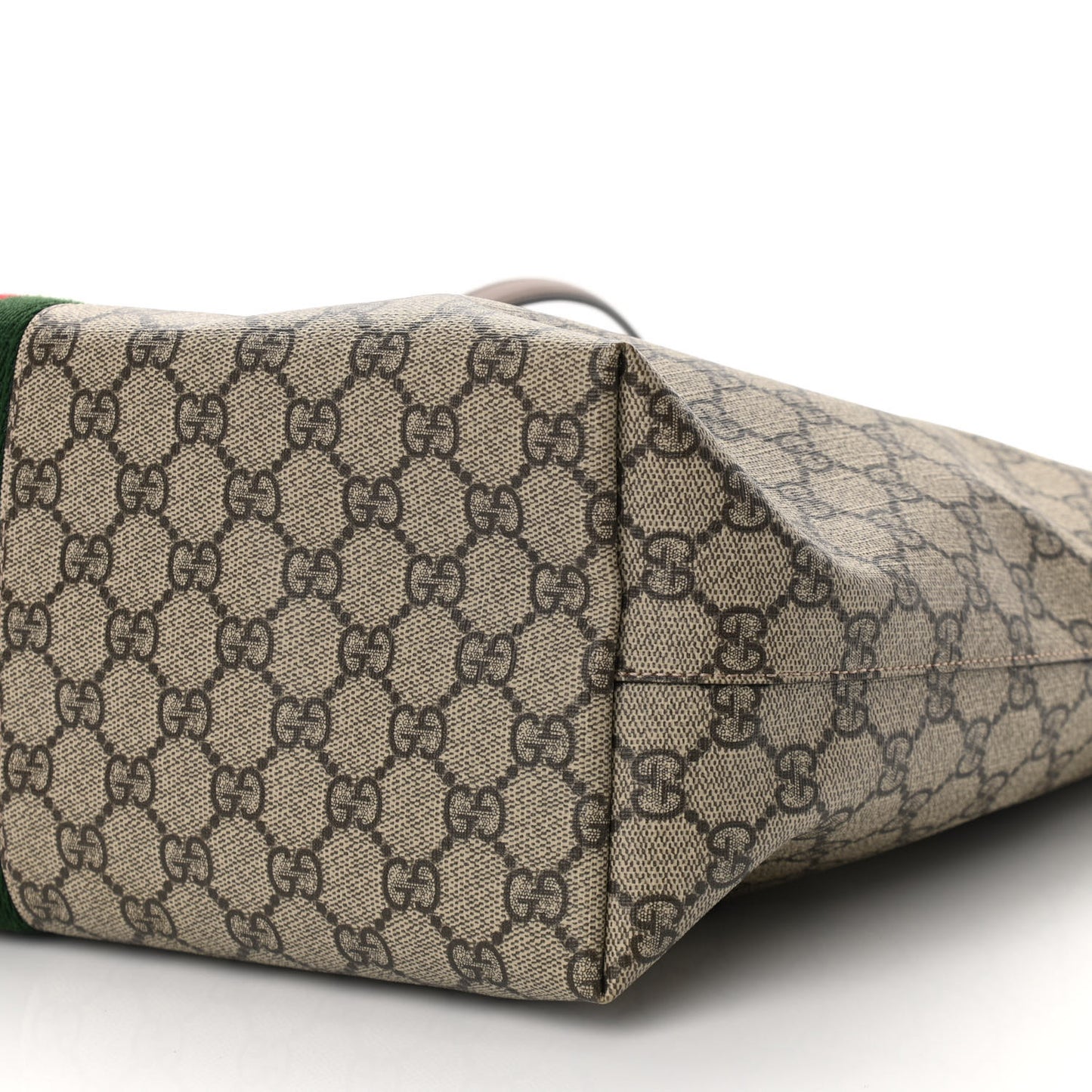 GG Supreme Monogram Medium Ophidia Shopping Tote Brown