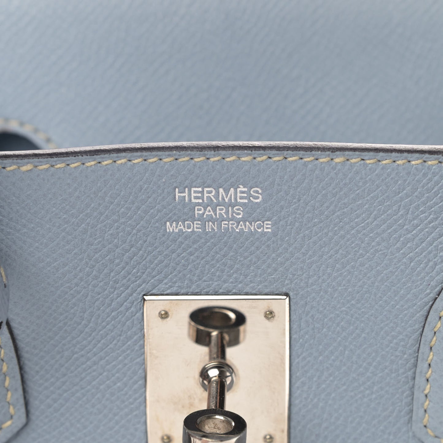 Epsom Birkin 35 Bleu Lin