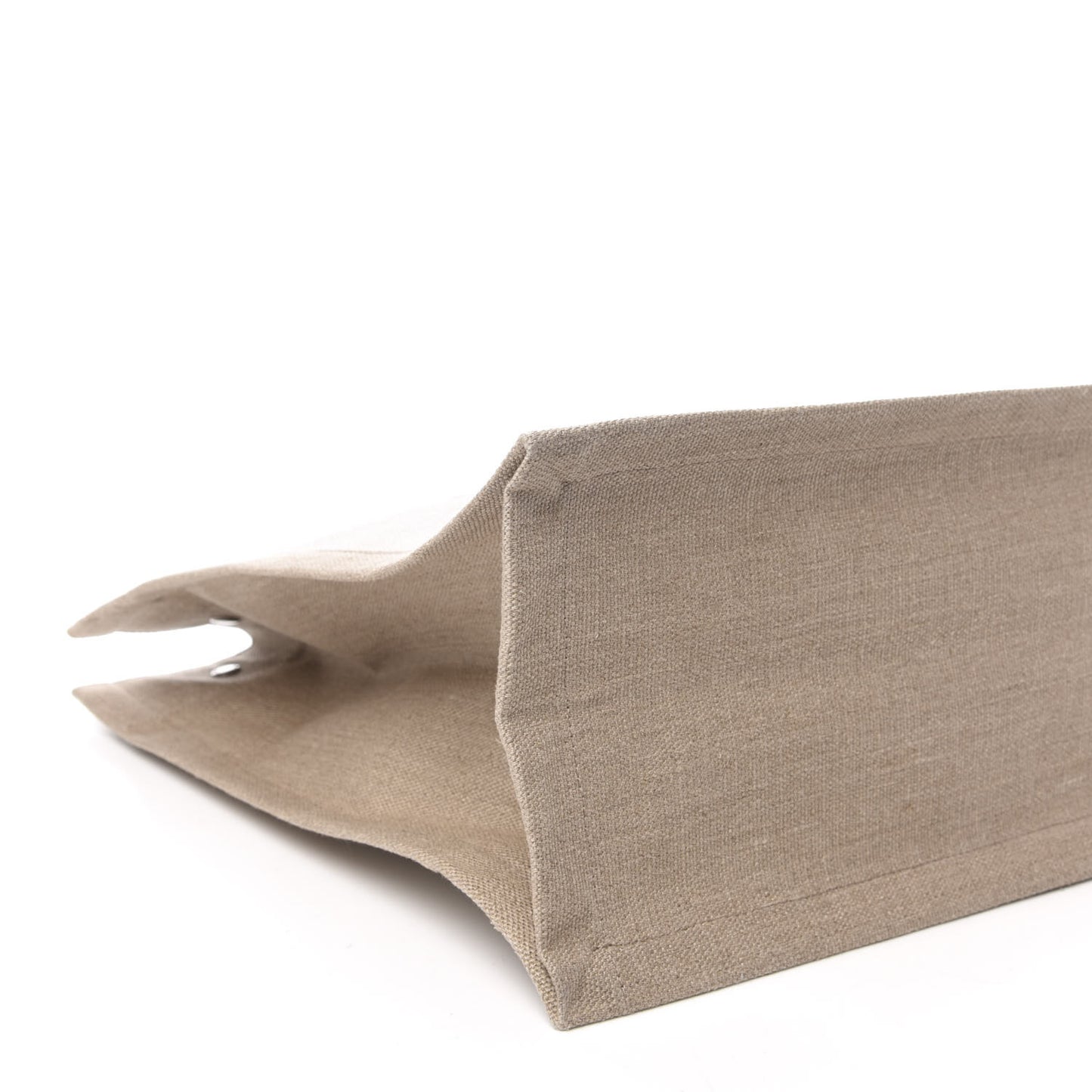 Linen Calfskin Rive Gauche Tote Optic White
