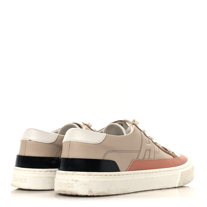 Hermes Calfskin Deep Sneakers 36 Multicolor White Gold 5 of 10