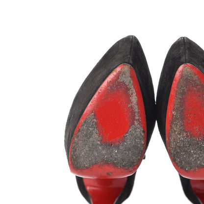 Christian Louboutin Suede Maillot 160 Pumps 38 Black 16 of 19