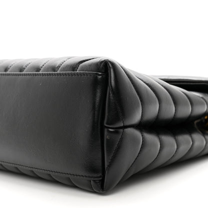 Saint Laurent Calfskin Y Quilted Monogram Medium Loulou Chain Satchel Black 9 of 10