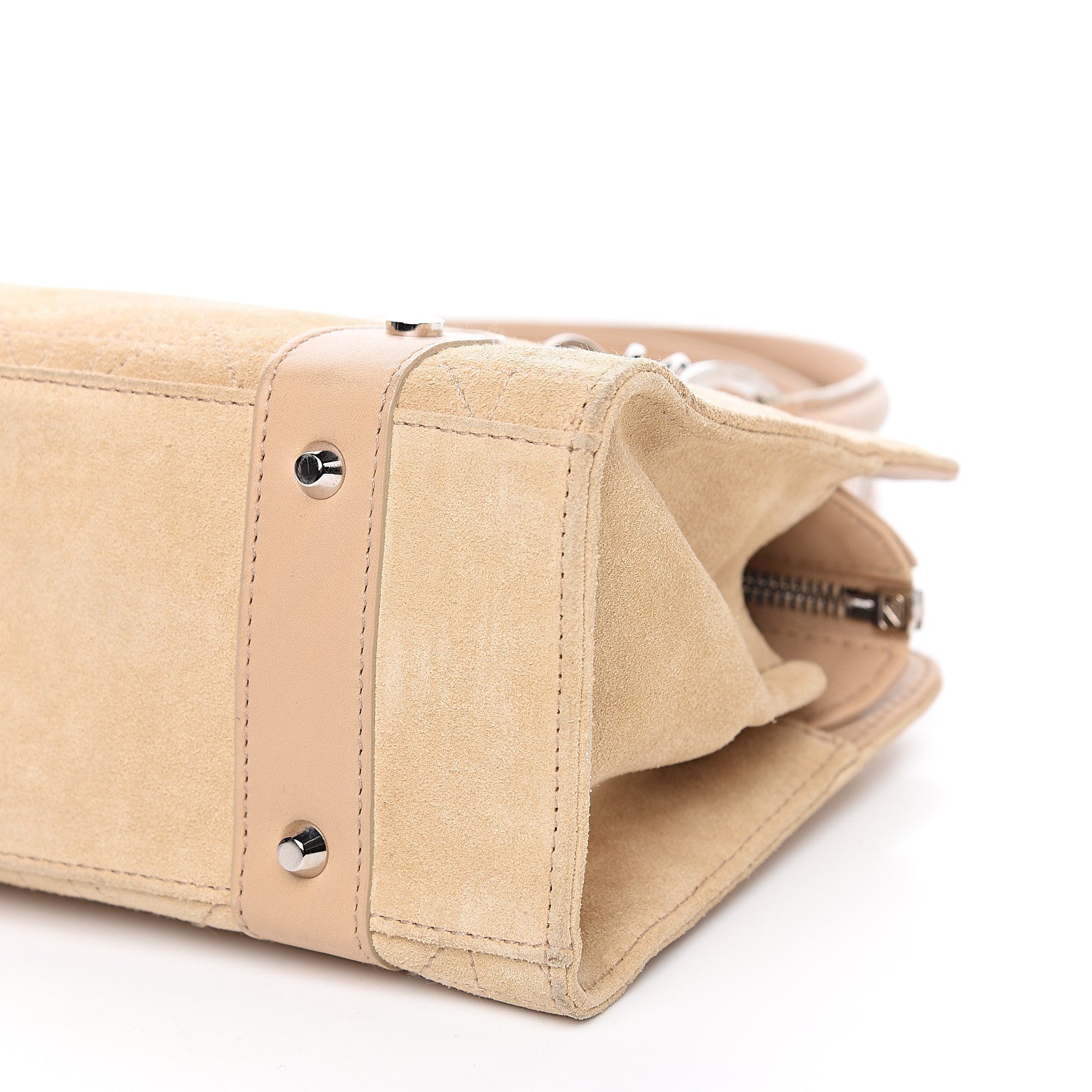 Christian Dior Suede Cannage Stitched East West Lady Dior Beige 9 of 15