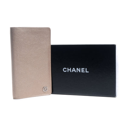 Chanel Calfskin Large Yen Wallet Metallic 5 of 8