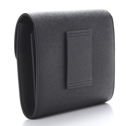Hermes Epsom Constance Compact Passant Wallet Black 3 of 9