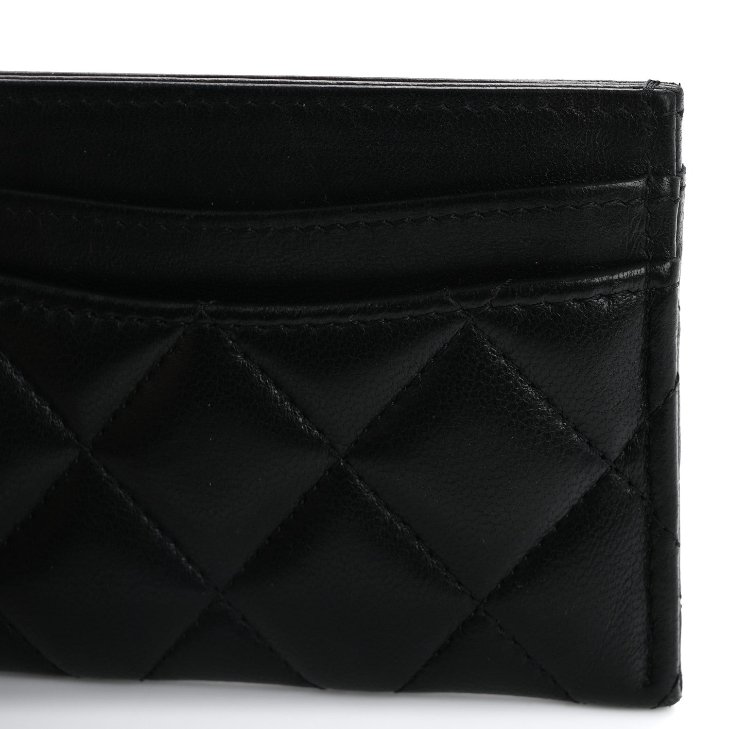 Chanel Lambskin Quilted Card Holder Black 11 of 14