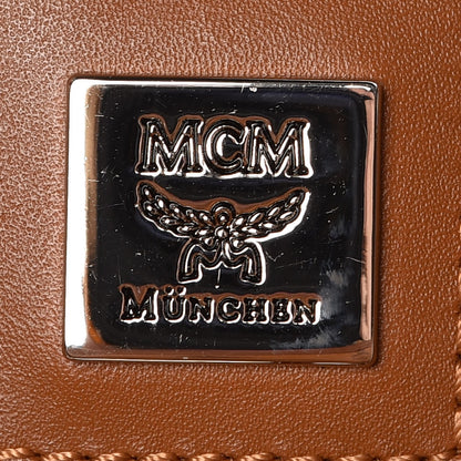 MCM Visetos Shopping Tote Cognac 7 of 20