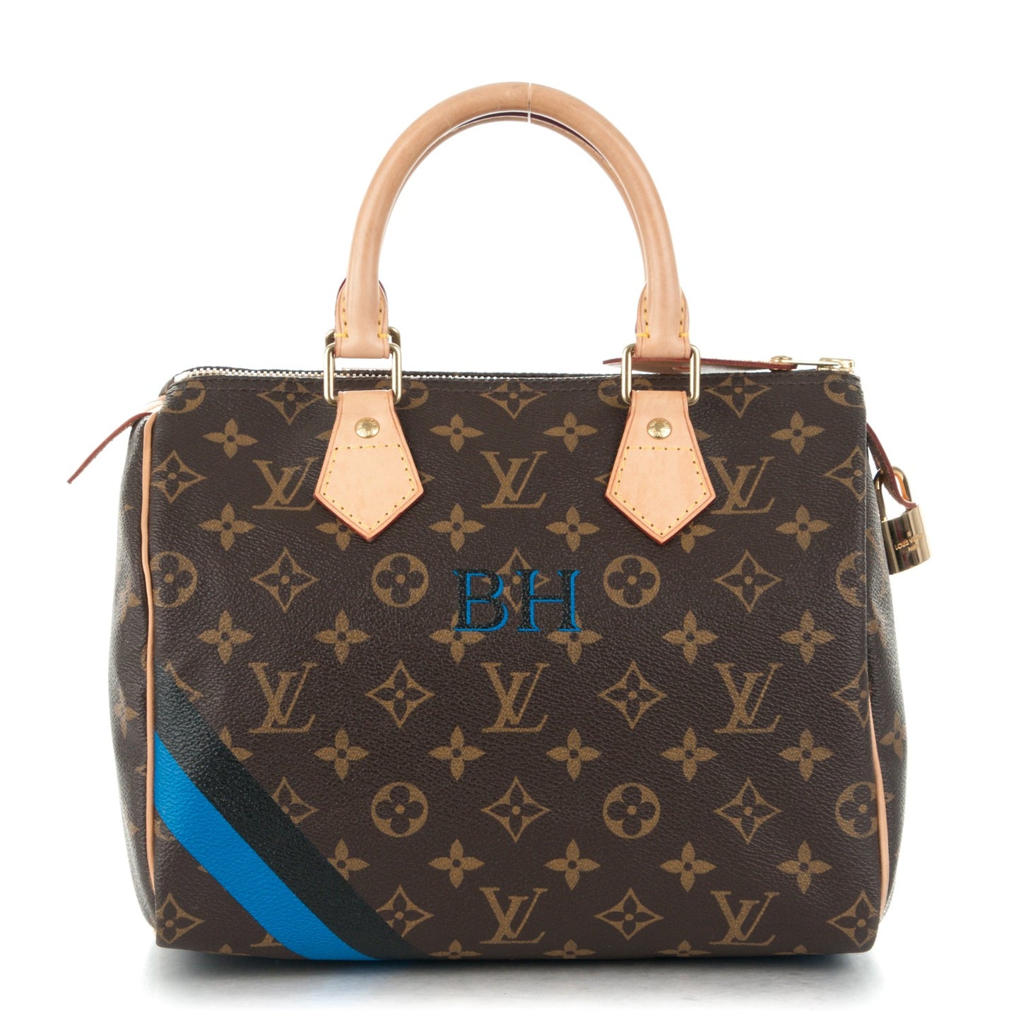 Monogram My LV Heritage Speedy 25 Noir Blue de France