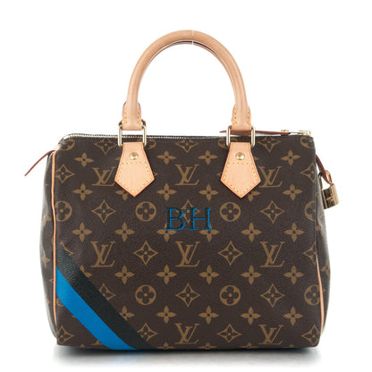 Louis Vuitton Monogram My LV Heritage Speedy 25 Noir Blue de France 1 of 8