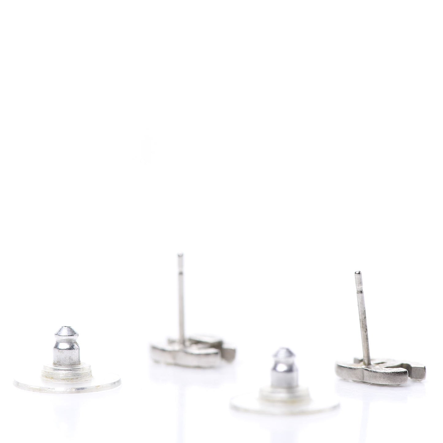 Crystal Timeless CC Earrings Silver