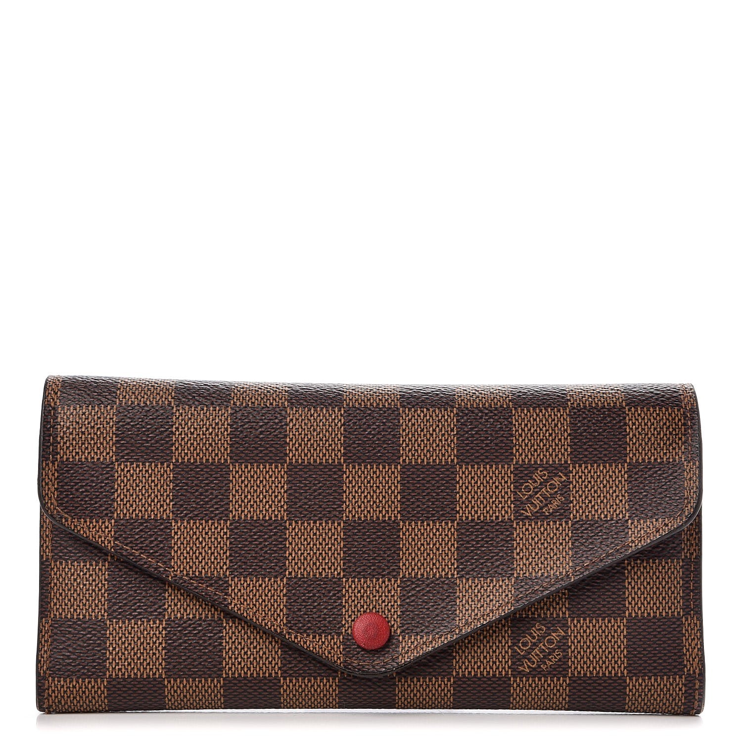 Louis Vuitton Damier Ebene Josephine Wallet Red 1 of 10