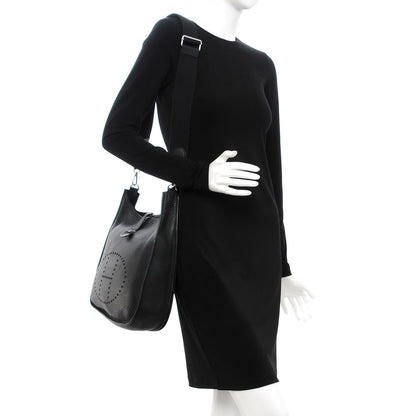 Hermes Taurillon Clemence Evelyne III GM Black 2 of 10
