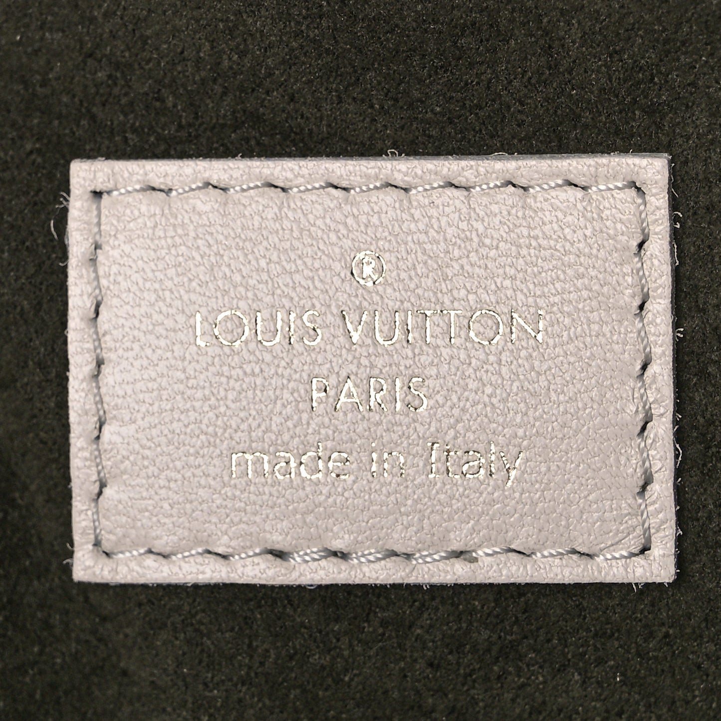 Lambskin Embossed Monogram Coussin PM Beige Cream