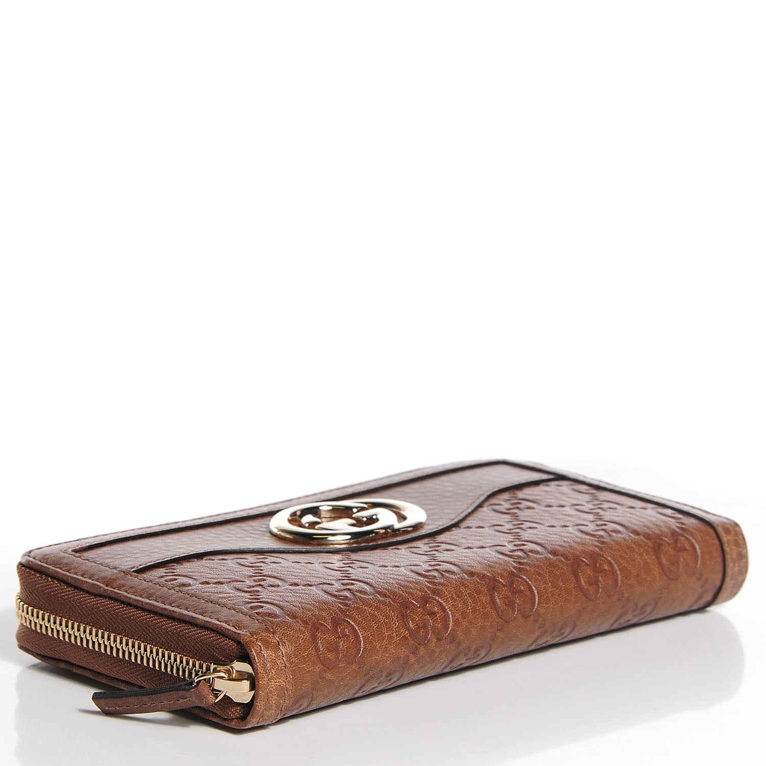 Gucci Guccissima Sukey Zip Around Wallet Brown 4 of 8