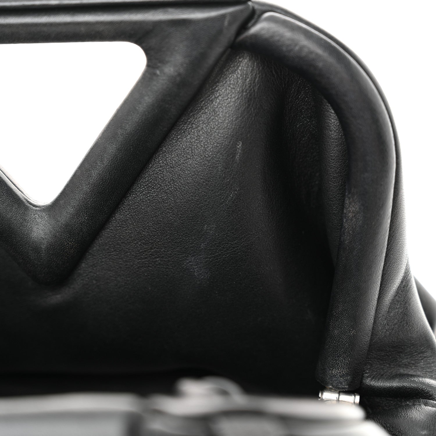Bottega Veneta Calfskin Small The Point Triangle Bag Black 11 of 11