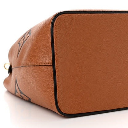 Louis Vuitton Empreinte Monogram Giant Crafty Neonoe MM Caramel Black 10 of 12