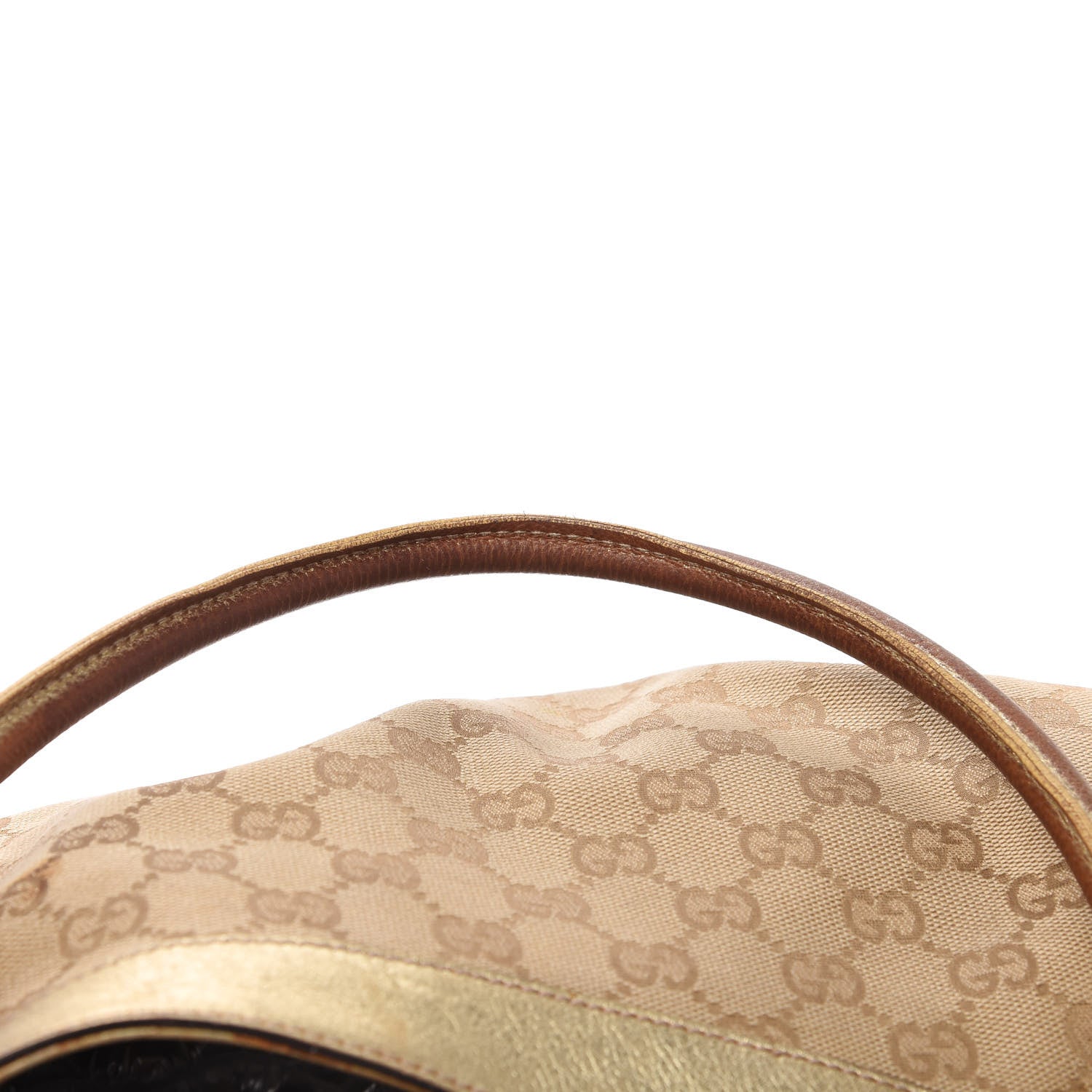 Gucci Monogram Large D Gold Hobo Metallic Gold 15 of 20