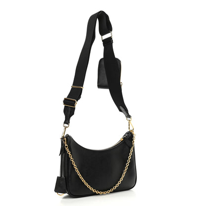 Prada Saffiano Lux Re-Edition 2005 Shoulder Bag Black 3 of 12