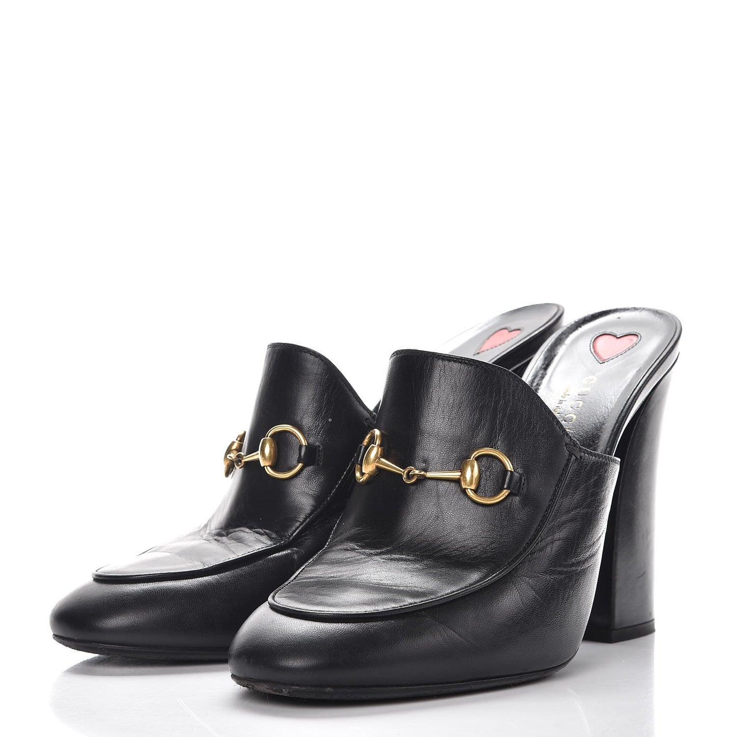 Malaga Kid Horsebit Princetown High Heel Mules 40 Black
