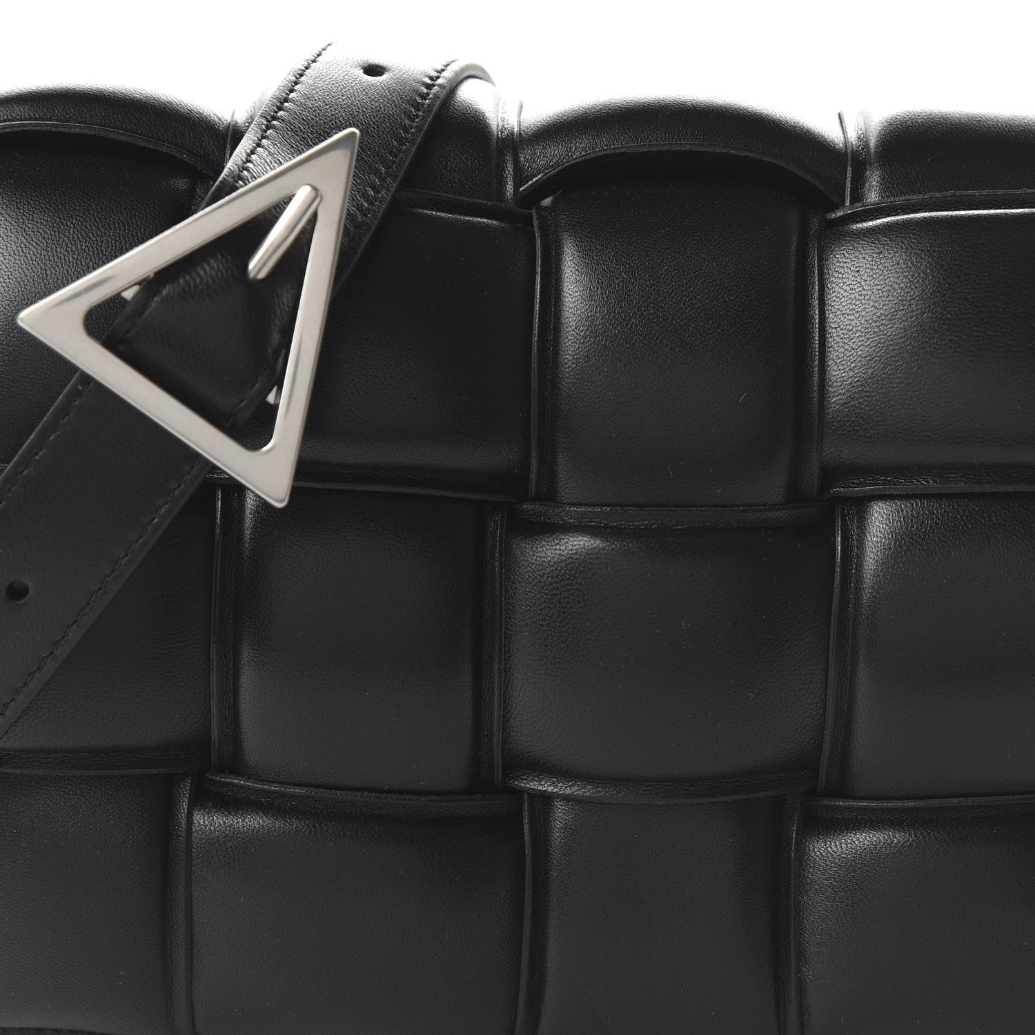 Bottega Veneta Nappa Maxi Intreccio Padded Cassette Crossbody Bag Black 9 of 9