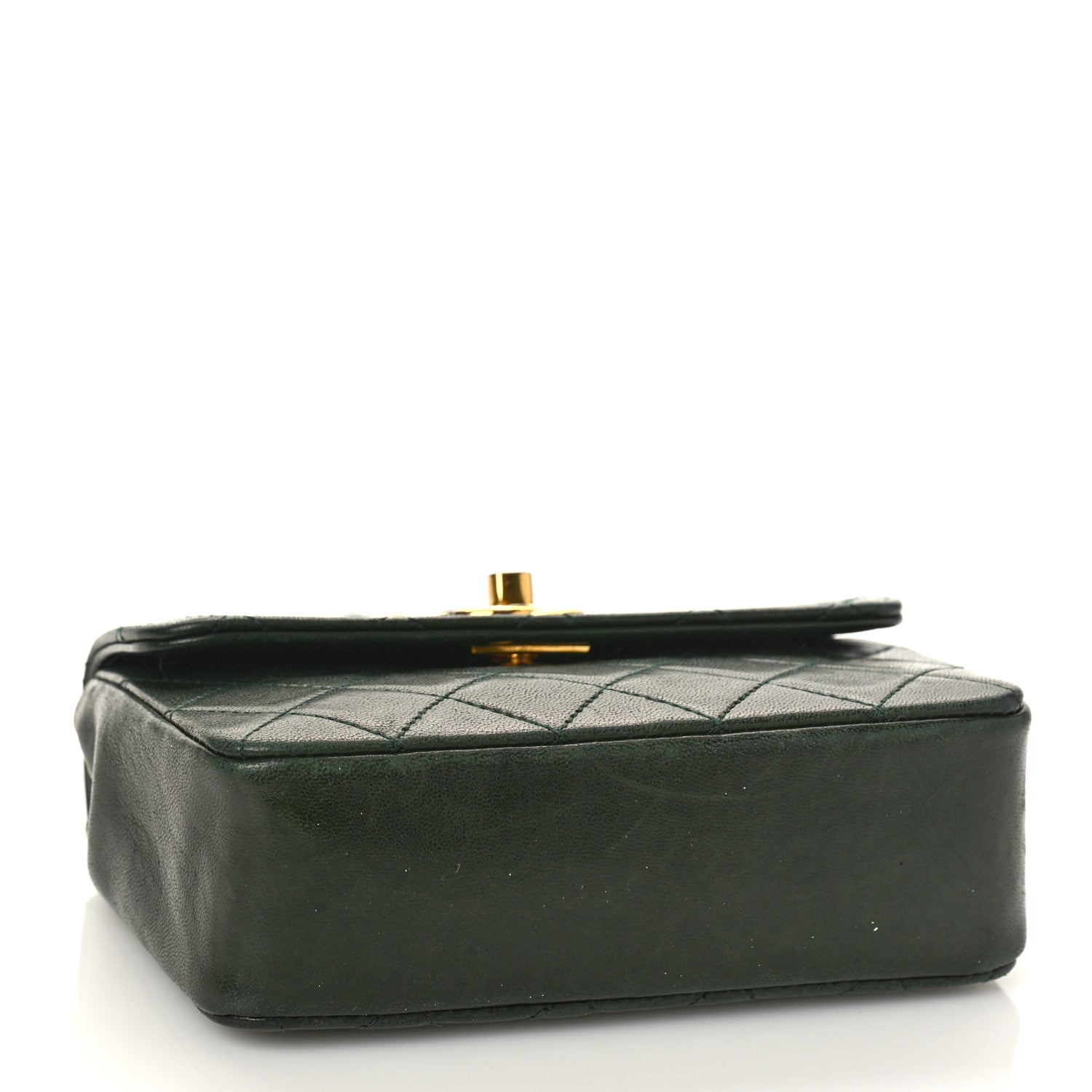 Chanel Lambskin Quilted Extra Mini Square Flap Green 4 of 10