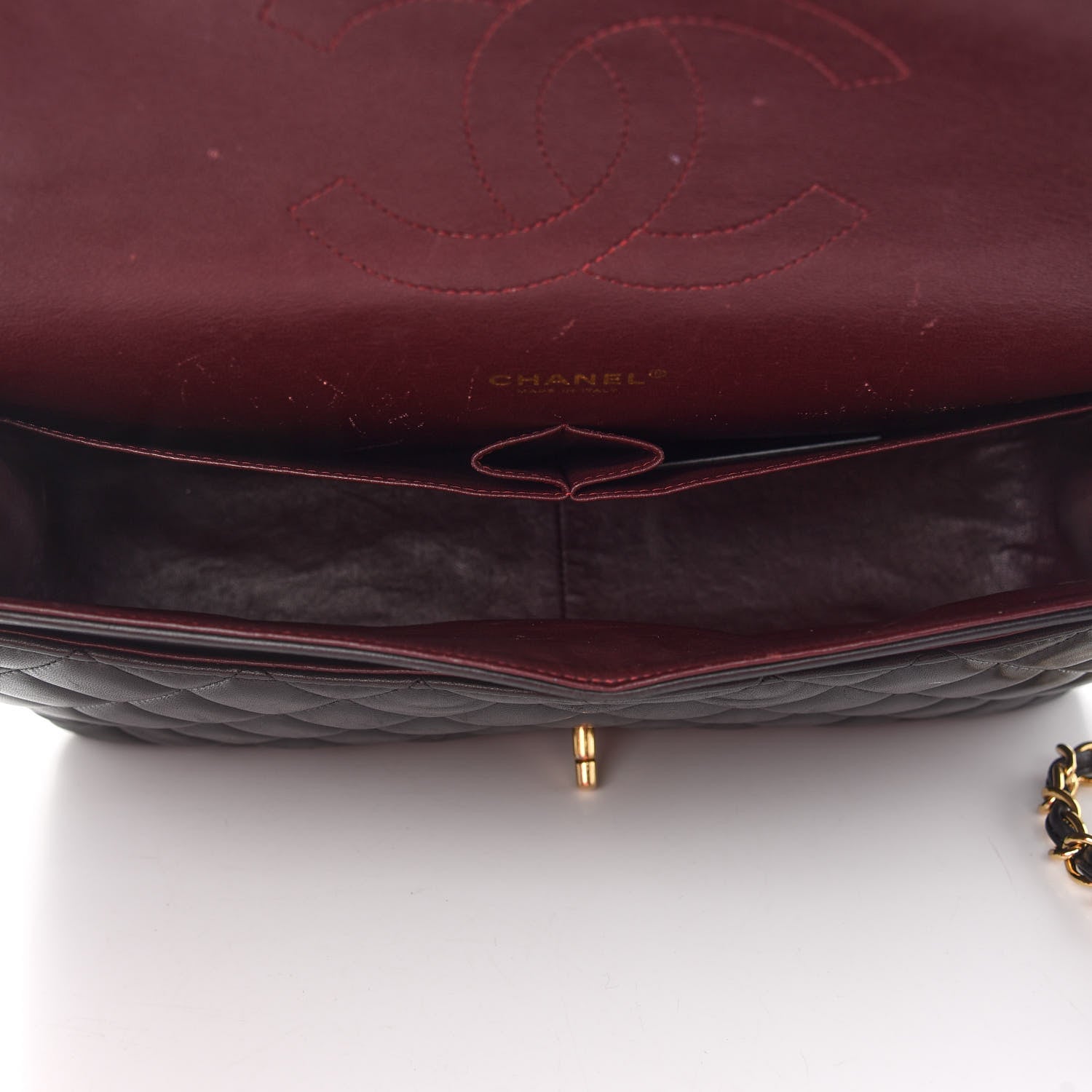 Chanel Lambskin Quilted Maxi Double Flap Black 8 of 12