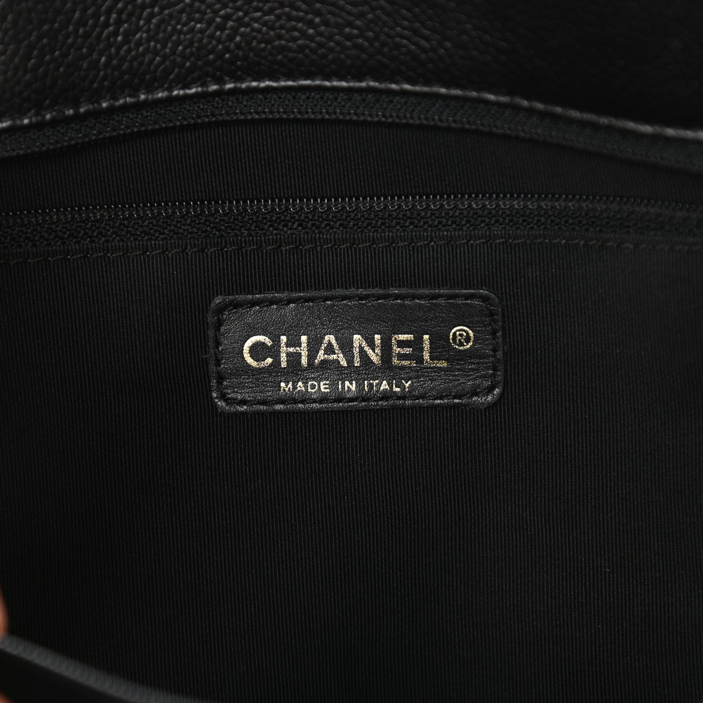 Calfskin Cerf Executive Shopper Tote Black