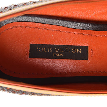 Louis Vuitton Monogram Perforated Pumps 37 Orange 8 of 15