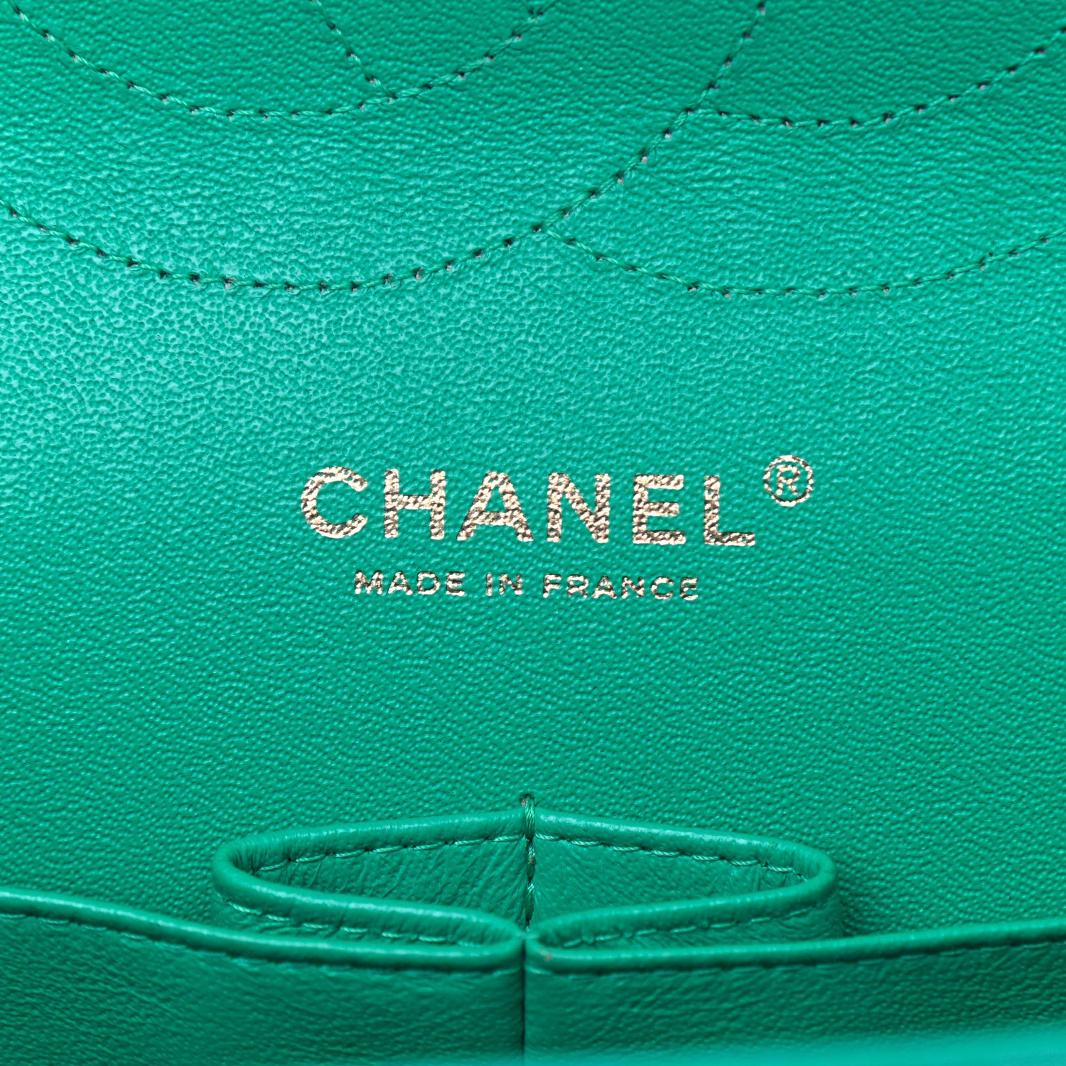 Chanel Lambskin Quilted Jumbo Double Flap Green 6 of 13