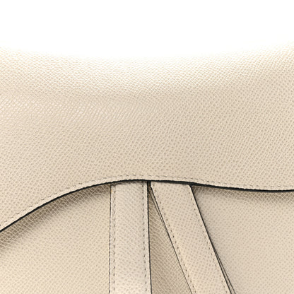 Christian Dior Grained Calfskin Saddle Bag White 7 of 9