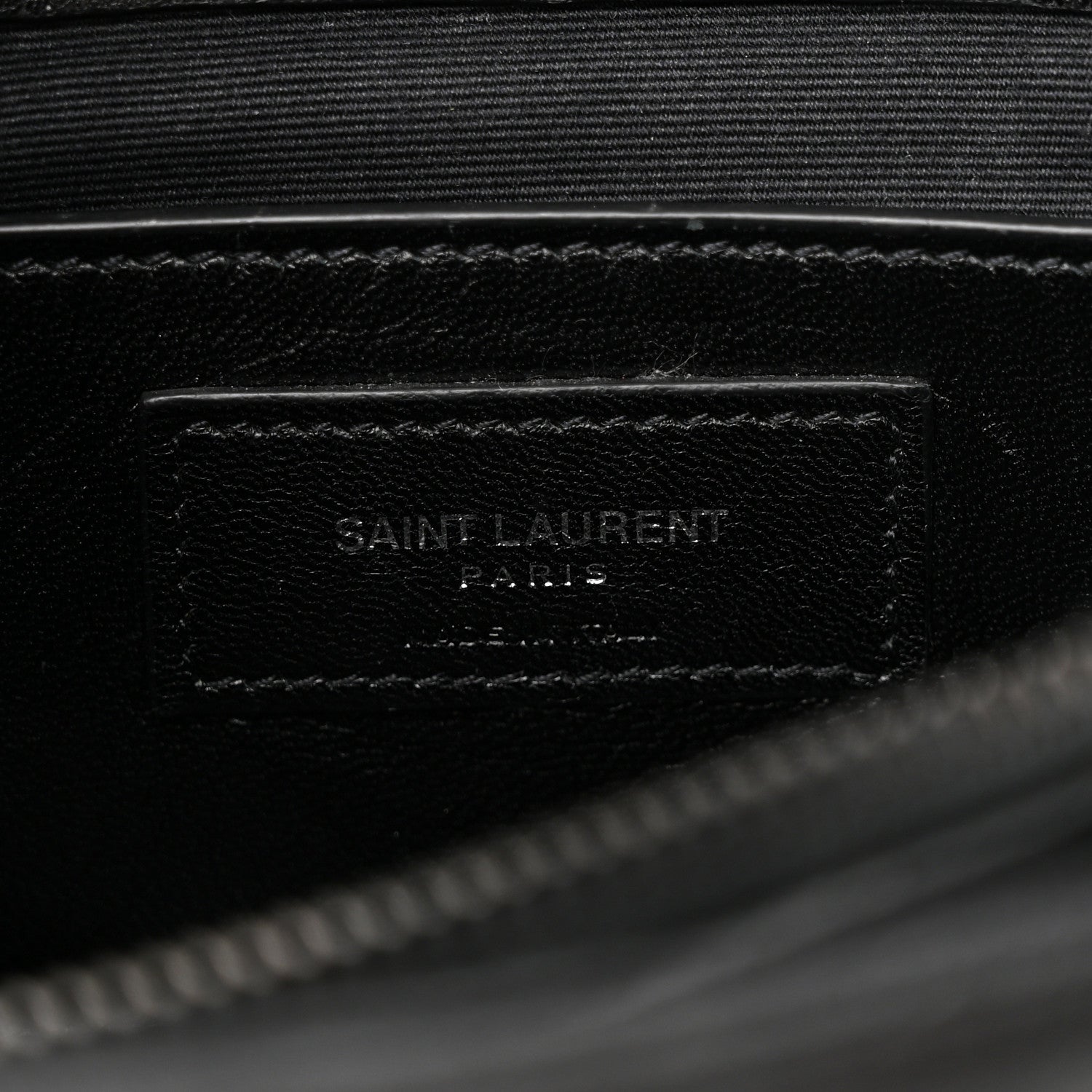 Saint Laurent Sheepskin Matelasse Chevron Monogram Monochrome Medium College Bag Black 6 of 12