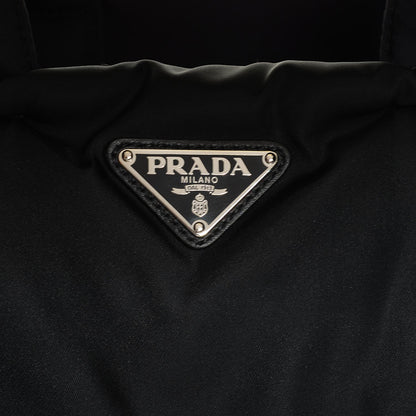 Prada Tessuto Nylon Bomber Tote Nero Black 17 of 18