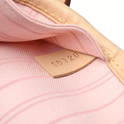 Louis Vuitton Damier Azur Neo Neverfull MM Rose Ballerine 8 of 10