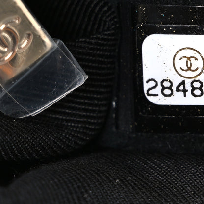 Chanel Cashmere Knit Coco Neige Flap Black White 7 of 10