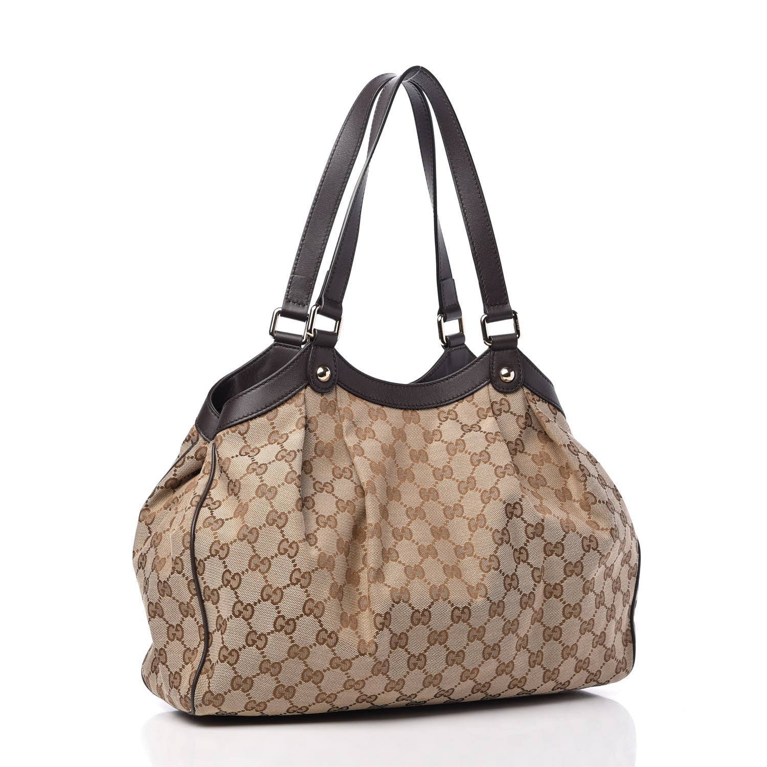 Gucci Monogram Shoulder Bag Dark Brown 3 of 10