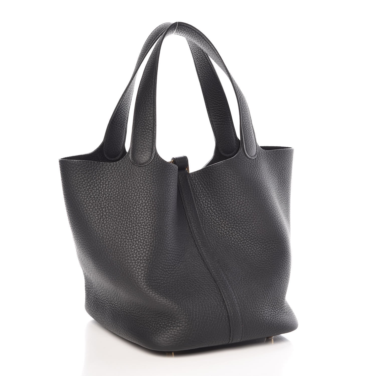 Hermes Taurillon Clemence Picotin Lock 22 MM Black 4 of 11